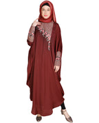 Luxury Grey Kaftan Wine