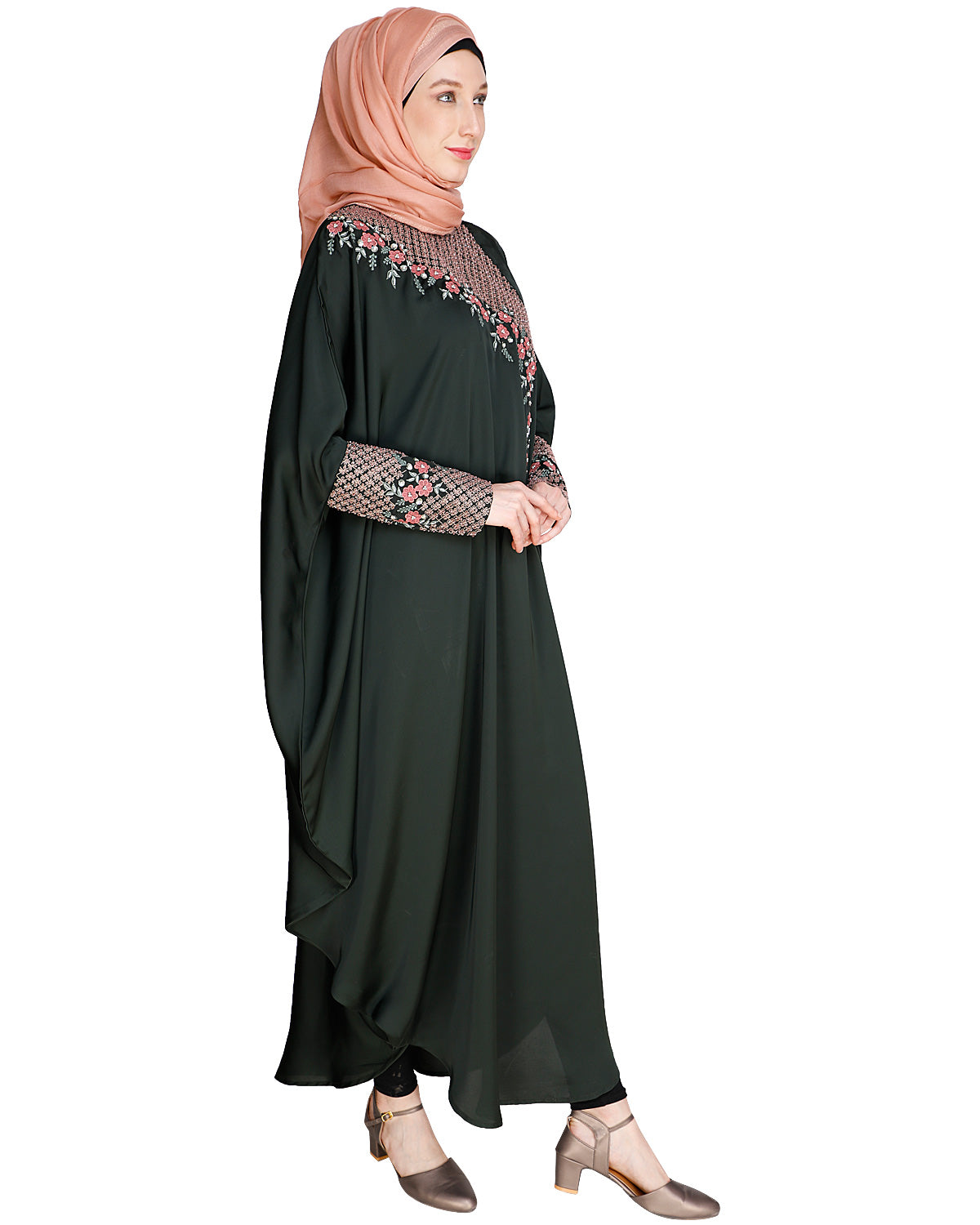 Luxury Grey Kaftan Wine