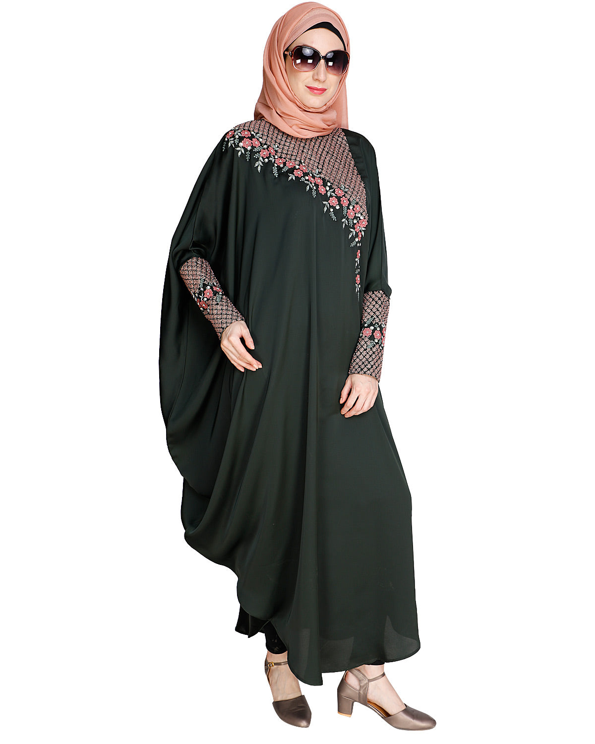 Luxury Grey Kaftan Wine