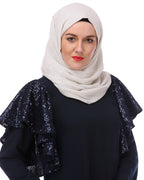 Butterfly Blue sequined Abaya Blue