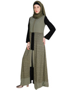 Lace Jacket Abaya Dead Mint