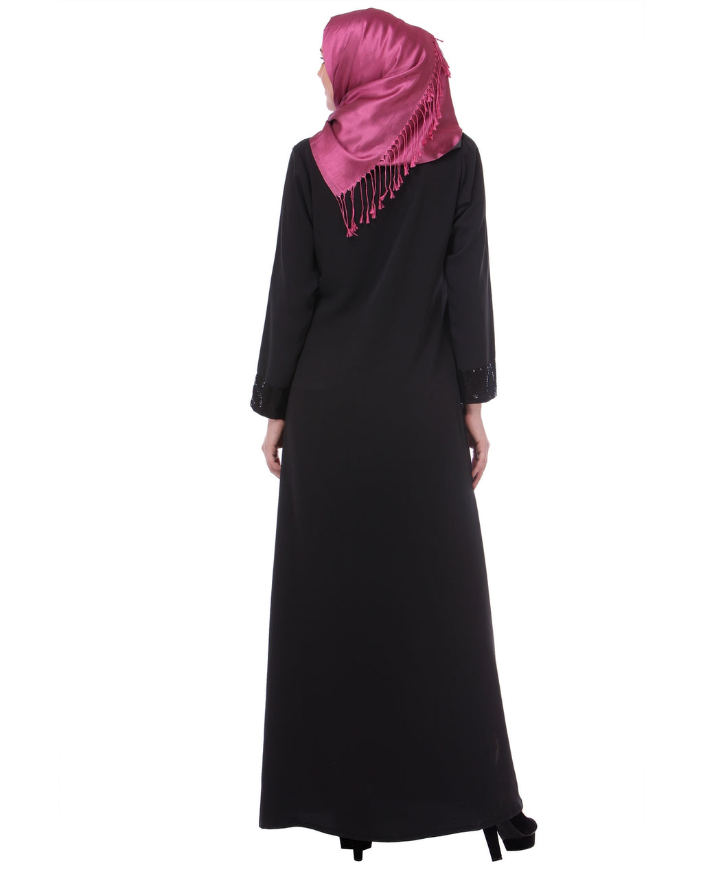 Falsa sequined Formal Abaya Black S