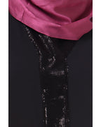 Falsa sequined Formal Abaya Black S