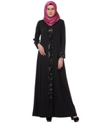 Falsa sequined Formal Abaya Black S