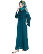 Flowless Abaya Bottle Green