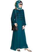 Flowless Abaya Bottle Green