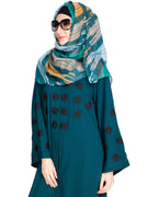 Flowless Abaya Bottle Green