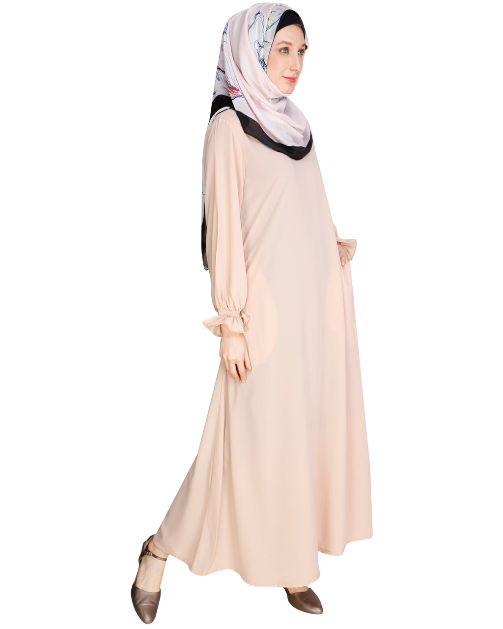 Gathered Sleeves Abaya