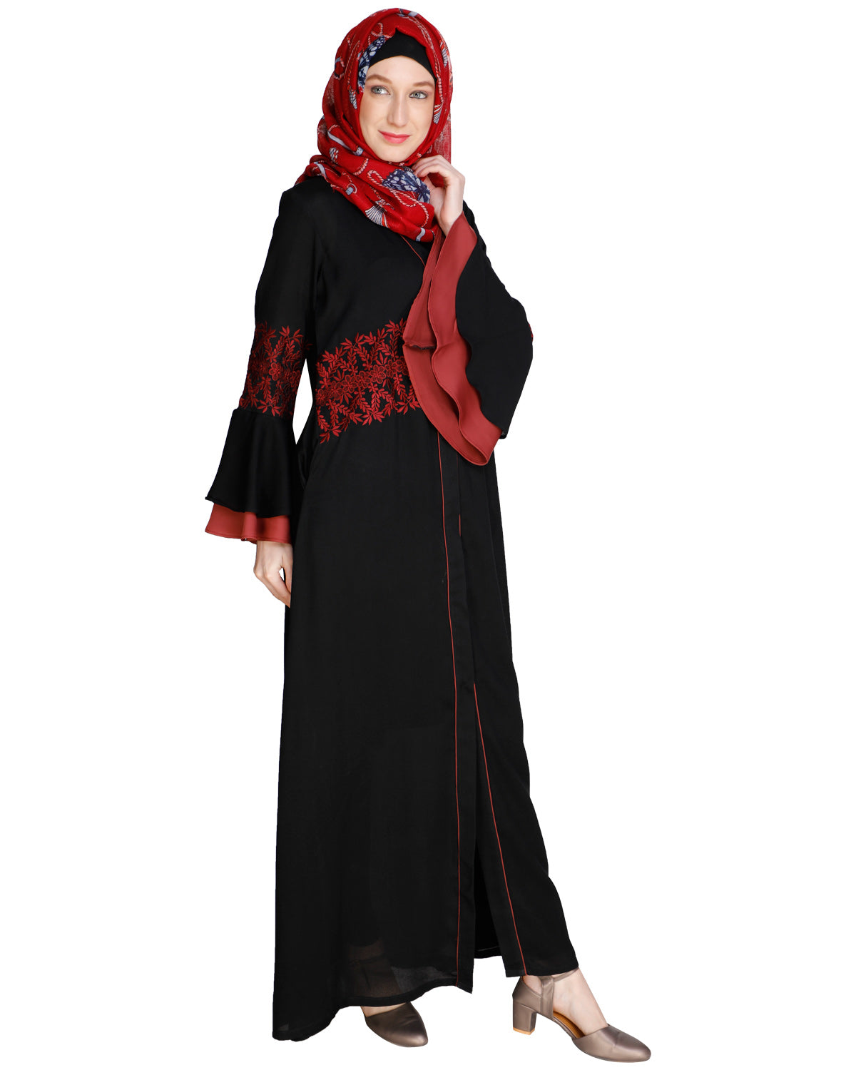 Jingle Bell Abaya Black