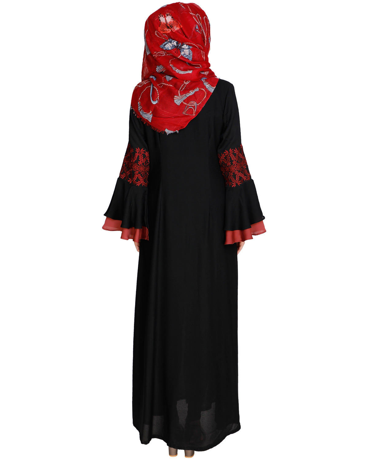 Jingle Bell Abaya Black