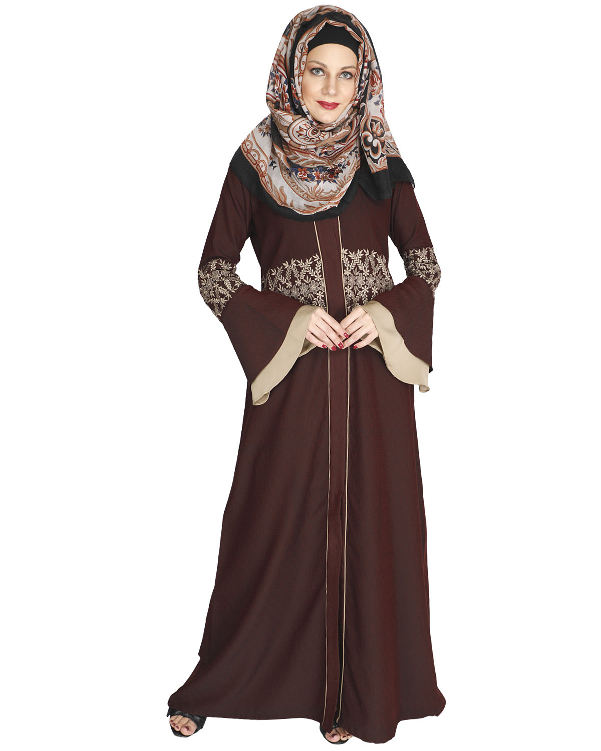Jingle Bell Abaya Maroon