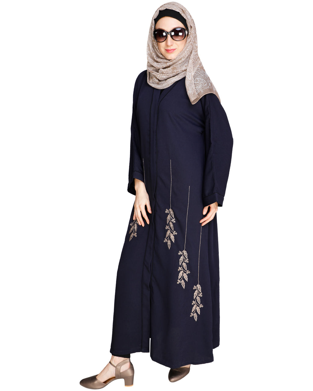 Classic Dubai Style Abaya Blue