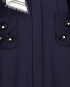 Classic Dubai Style Abaya Dark Blue