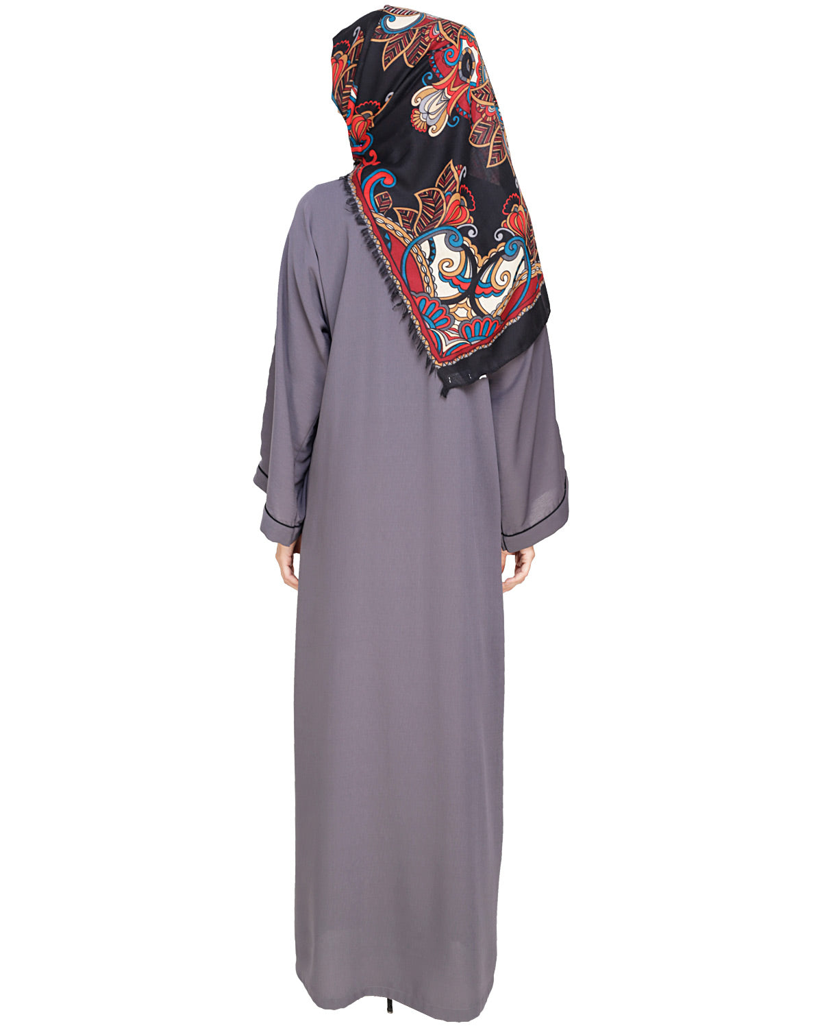 Classic Dubai Style Abaya Grey