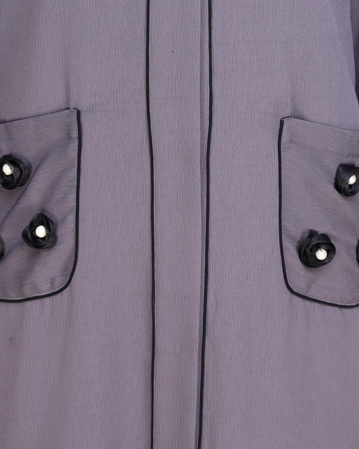 Classic Dubai Style Abaya Grey