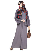 Classic Dubai Style Abaya Grey