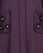 Classic Dubai Style Abaya Purple