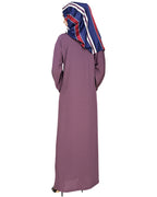 Classic Dubai Style Abaya Violet