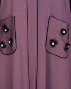 Classic Dubai Style Abaya Violet