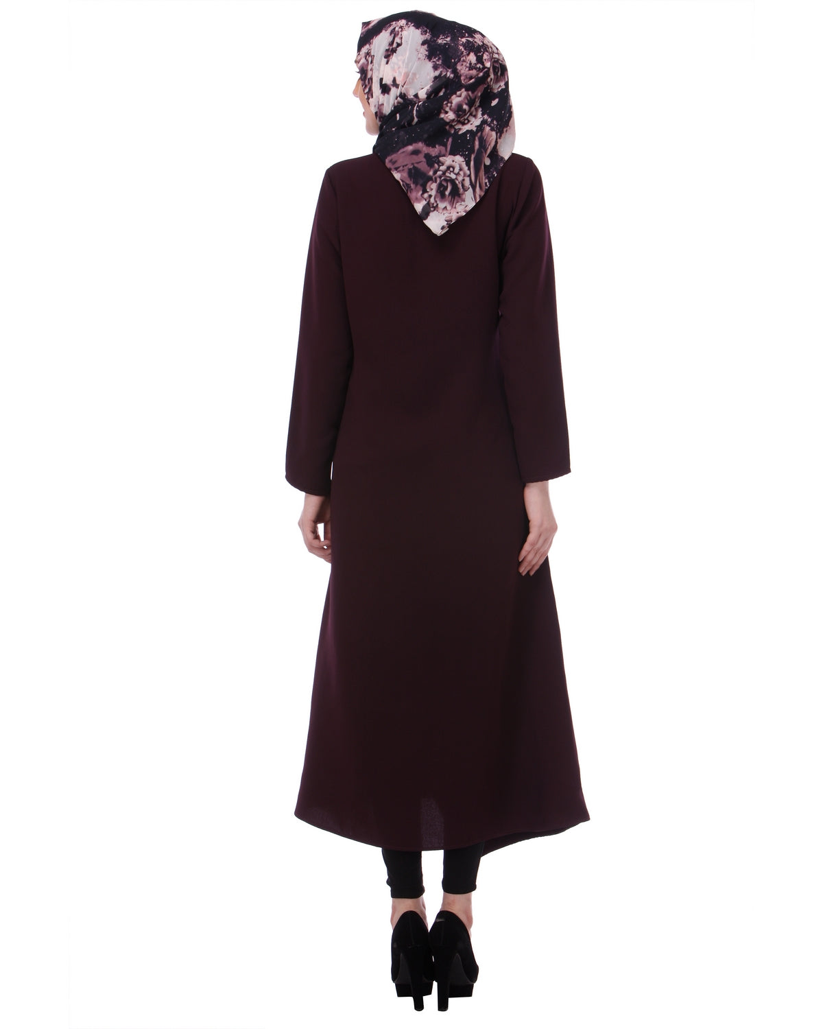 Button-down Abaya Purple