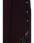 Button-down Abaya Purple