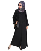Modish Black Dubai Style Abaya Black