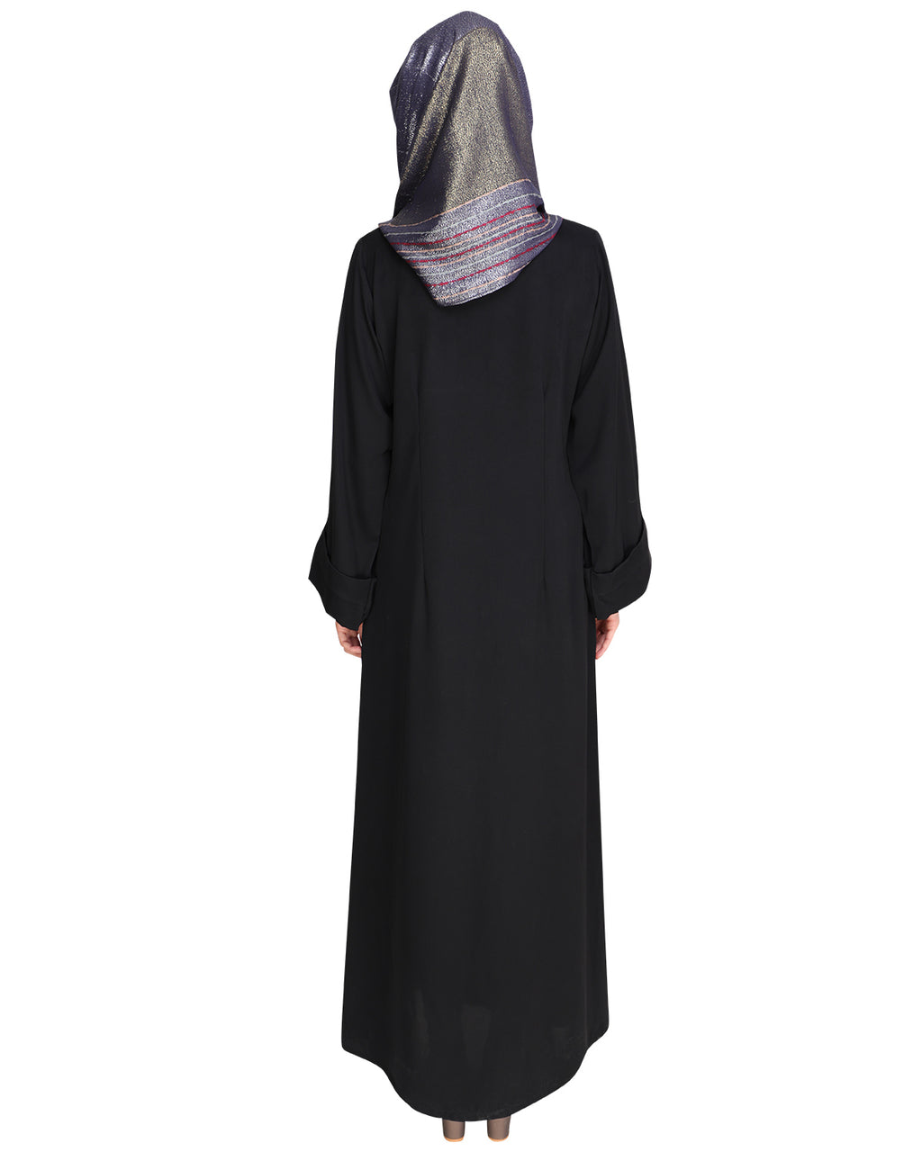Modish Black Dubai Style Abaya Black
