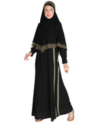 Abaya with Hijab Set Black
