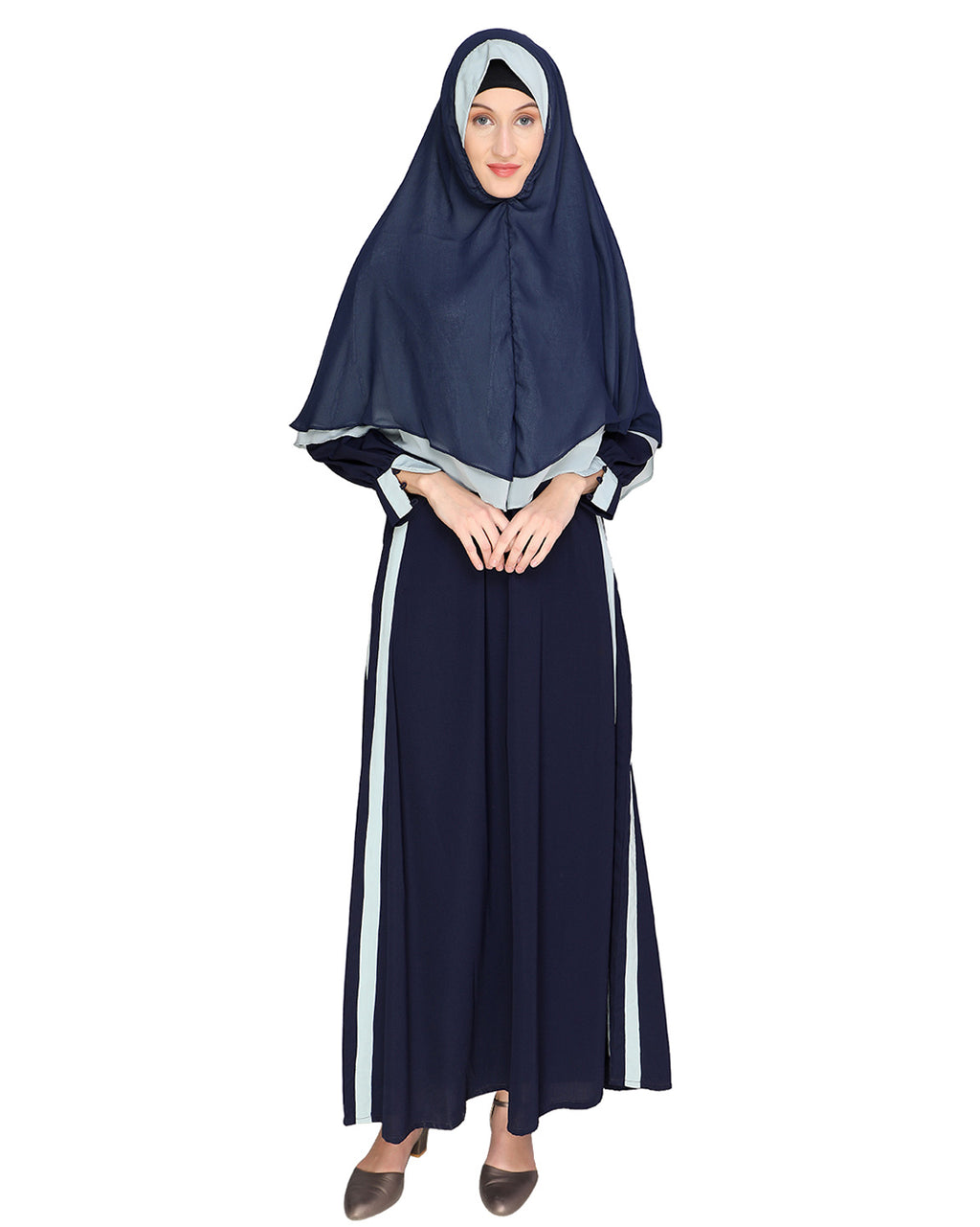 Abaya with Hijab Set Sage Green