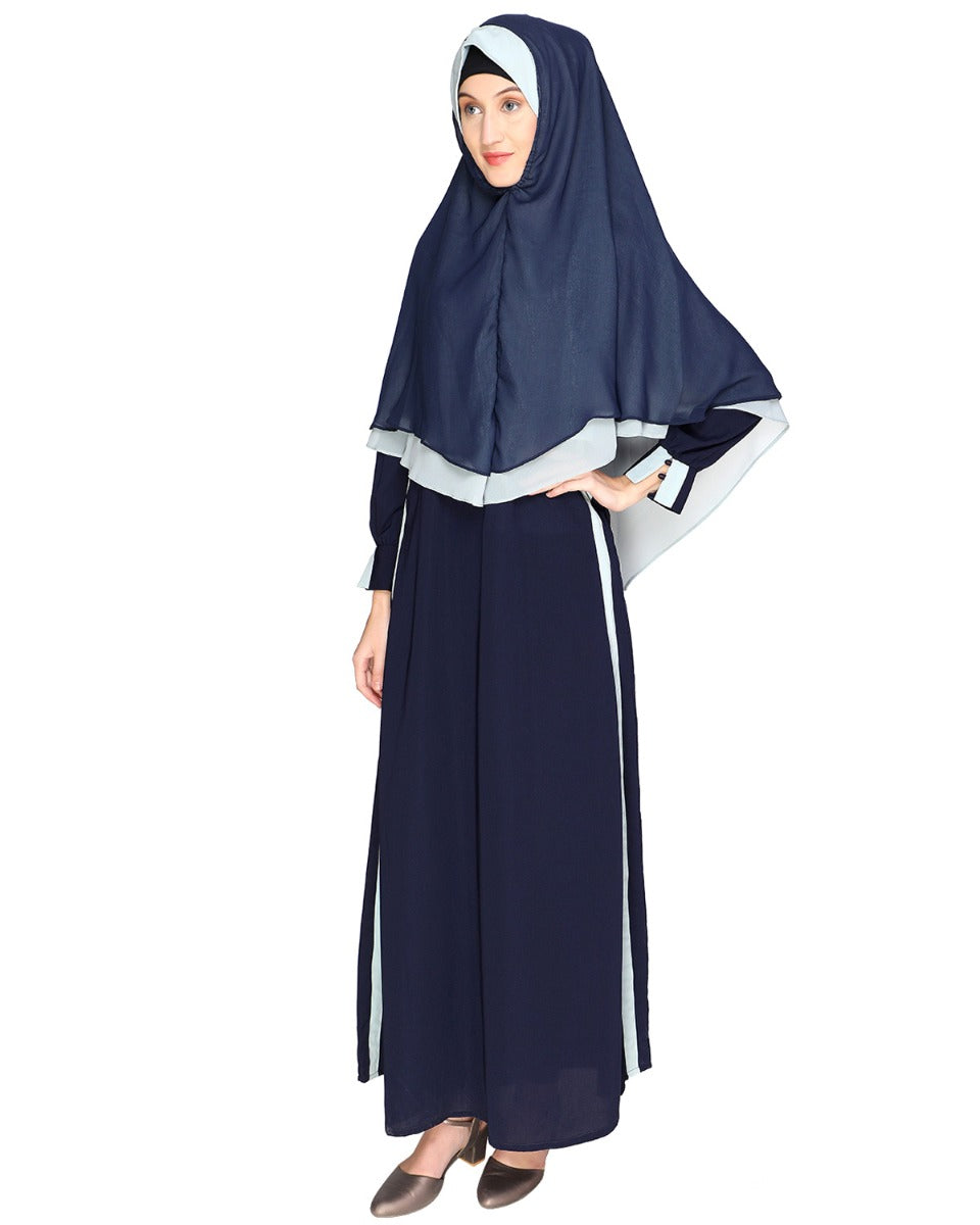 Abaya with Hijab Set Sage Green