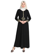 Persian Embroidered Abaya Black
