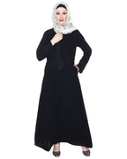 Persian Embroidered Abaya Black & Blue