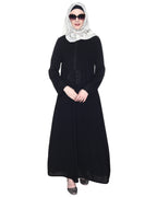 Persian Embroidered Abaya Black & Blue