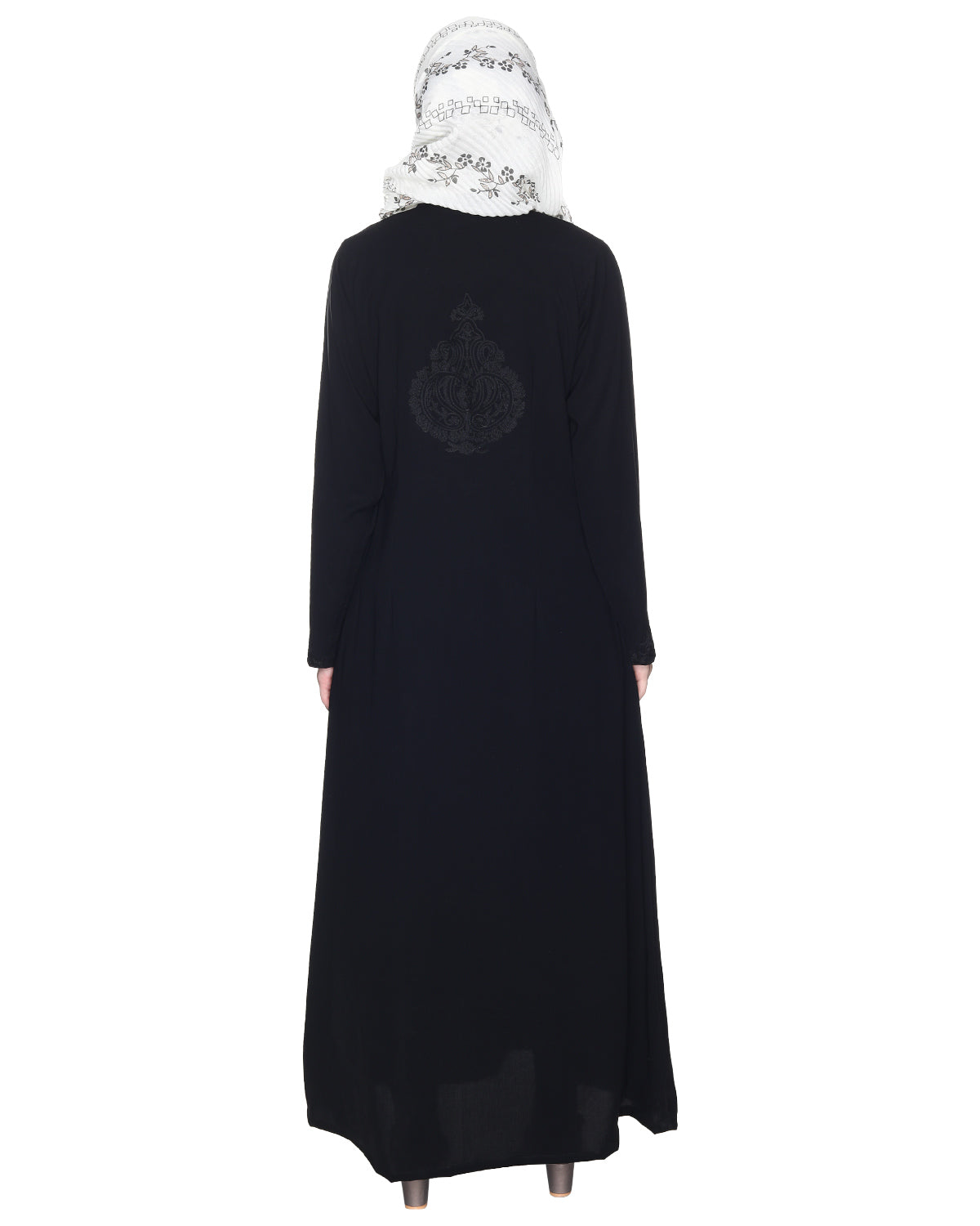 Persian Embroidered Abaya Black & Blue