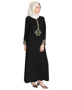 Persian Embroidered Abaya Black