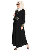 Persian Embroidered Abaya Black