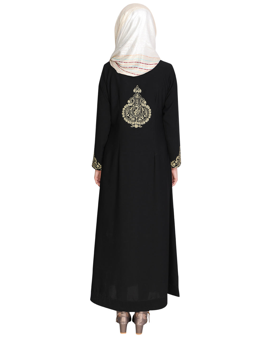 Persian Embroidered Abaya Black