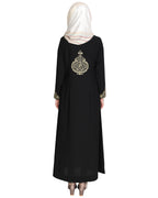 Persian Embroidered Abaya Black
