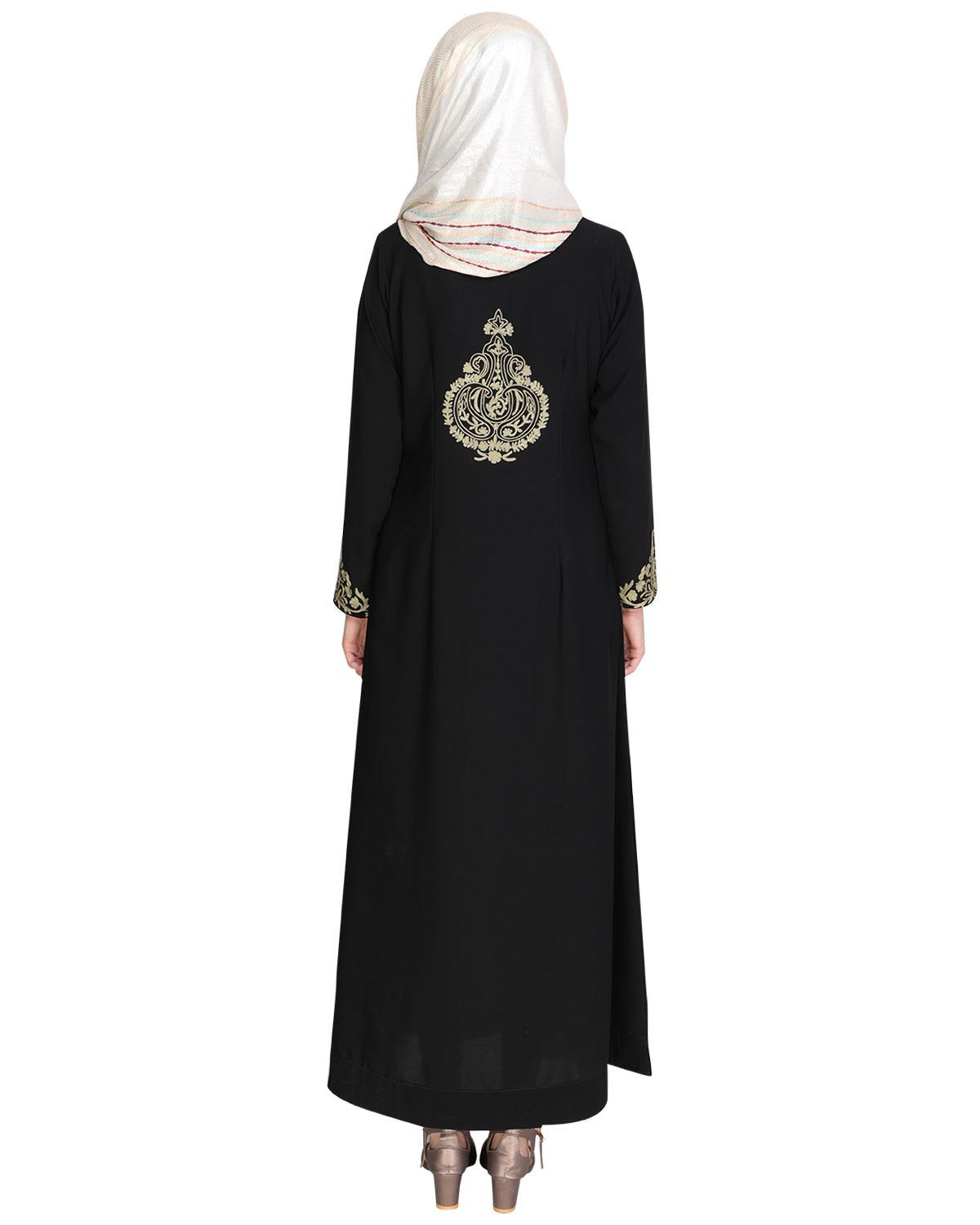 Persian Embroidered Abaya Black