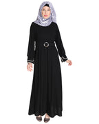 Shirt Style Maxi Dress Black