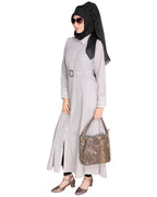 Shirt Style Maxi Dress Blue