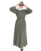 Shirt Style Maxi Dress Blue
