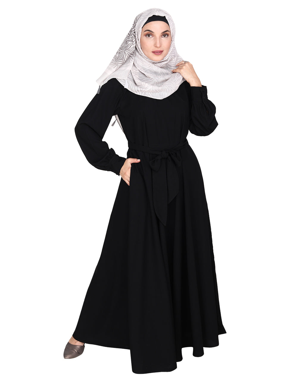 Gathered Neck Maxi Dress