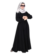 Gathered Neck Maxi Dress Black