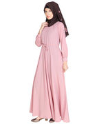 Gathered Neck Maxi Dress Black