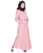 Gathered Neck Maxi Dress Black