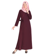 Angarkha Style Purple Abaya Purple