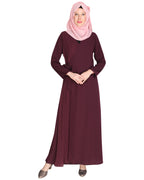 Angarkha Style Purple Abaya Purple