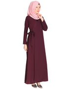Angarkha Style Purple Abaya Purple