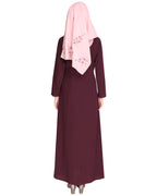 Angarkha Style Purple Abaya Purple
